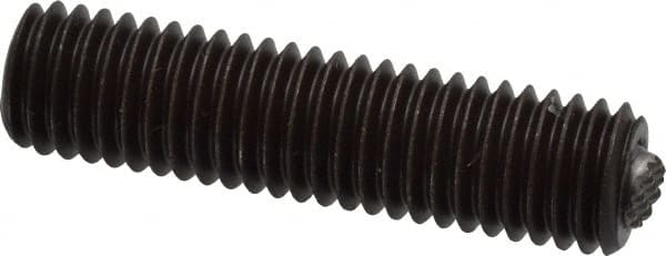 Fairlane - 1/2-13, 2" Thread Length, 9/32" Ball Diam, Serrated Ball Pad Surface, Alloy Steel, Black Oxide, Threaded, Swivel Action Gripper Assemblies - 1/4" Contact Diam, High Speed Steel Ball - Exact Tooling