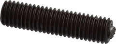 Fairlane - 1/2-13, 2" Thread Length, 9/32" Ball Diam, Serrated Ball Pad Surface, Alloy Steel, Black Oxide, Threaded, Swivel Action Gripper Assemblies - 1/4" Contact Diam, High Speed Steel Ball - Exact Tooling