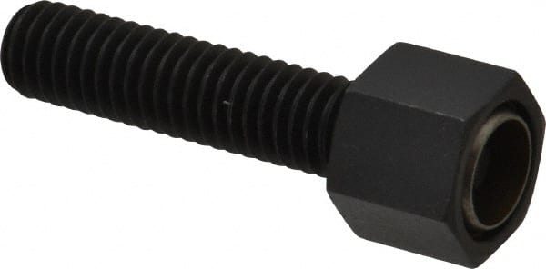 Fairlane - 3/8-16, 1-1/2" Thread Length, 1/2" Ball Diam, Alloy Steel, Hex Head, Swivel Action Gripper Assemblies - 1/2" Head Height, 5/8" Hex, Stainless Steel Ball - Exact Tooling