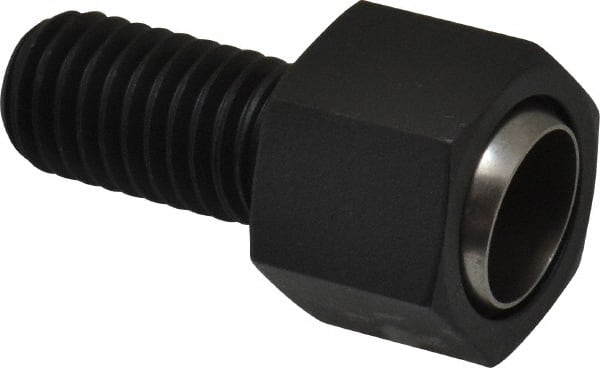 Fairlane - 1/2-13, 1" Thread Length, 5/8" Ball Diam, Alloy Steel, Hex Head, Swivel Action Gripper Assemblies - 5/8" Head Height, 13/16" Hex, Stainless Steel Ball - Exact Tooling