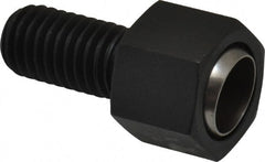 Fairlane - 1/2-13, 1" Thread Length, 5/8" Ball Diam, Alloy Steel, Hex Head, Swivel Action Gripper Assemblies - 5/8" Head Height, 13/16" Hex, Stainless Steel Ball - Exact Tooling