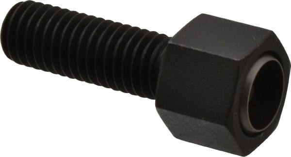 Fairlane - 1/2-13, 1-1/2" Thread Length, 5/8" Ball Diam, Alloy Steel, Hex Head, Swivel Action Gripper Assemblies - 5/8" Head Height, 13/16" Hex, Stainless Steel Ball - Exact Tooling