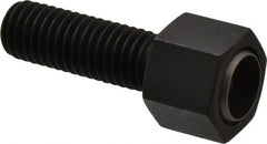 Fairlane - 1/2-13, 1-1/2" Thread Length, 5/8" Ball Diam, Alloy Steel, Hex Head, Swivel Action Gripper Assemblies - 5/8" Head Height, 13/16" Hex, Stainless Steel Ball - Exact Tooling