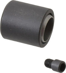 Fairlane - 5/16-24, 0.3500" Thread Length, 5/8" Ball Diam, Alloy Steel, Black Oxide, Base, Swivel Action Gripper Assemblies - 13/16" Diam, 11/32" Deep Thread, 7/8" Overall Height, Stainless Steel Ball - Exact Tooling