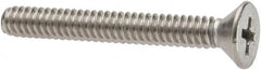 Value Collection - #10-24 UNC, 1-1/2" OAL Phillips Drive Machine Screw - Flat Head, Grade 316 Stainless Steel, Uncoated, Without Washer - Exact Tooling