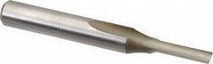 Onsrud - 1/8" Diam, 1/4" Shank Diam, 1/2" Length of Cut, 1 Flute Single Edge Straight Router Bit - 2" Overall Length, Right Hand Cut, High Speed Steel - Exact Tooling