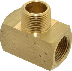 Eaton - 3/4 Male Thread x 3/4 Female Thread, Brass Industrial Pipe Male Branch Tee - MNPTF x FNPTF, 1,200 psi - Exact Tooling