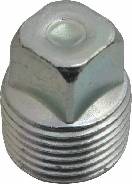 Eaton - 3/8 Male Thread, Steel Industrial Pipe Square Head Plug - MNPT, 6,000 psi - Exact Tooling