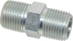 Eaton - 1/2 Male Thread, Steel Industrial Pipe Hex Nipple - MNPT, 6,000 psi - Exact Tooling