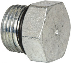 Eaton - 1/2 Male Thread, Steel Industrial Pipe Hex Head Plug - Male Straight Thread O-Ring, 6,000 psi - Exact Tooling