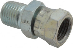 Eaton - 1/4-18 Male Thread x 1/4-18 Female Thread, Steel Industrial Pipe Adapter - MNPT x FNPSM, 2,500 psi - Exact Tooling