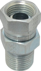 Eaton - 1/2-14 Male Thread x 1/2-14 Female Thread, Steel Industrial Pipe Adapter - MNPT x FNPSM, 2,500 psi - Exact Tooling