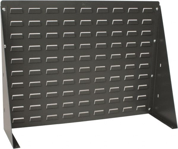 Quantum Storage - 120 Lb Capacity, 27" Deep x 8" Wide x 21" High, Steel Bench Rack - For Hanging Bins - Exact Tooling