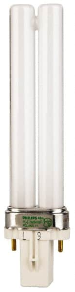 Philips - 7 Watt Fluorescent Commercial/Industrial 2 Pin Lamp - 4,100°K Color Temp, 400 Lumens, PLS, 10,000 hr Avg Life - Exact Tooling