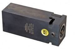 Kennametal - Neutral Cut, KM40 Modular Connection, Square Shank Lathe Modular Clamping Unit - 2" Square Shank Length, 1-3/4" Square Shank Width, 6" OAL, Through Coolant, Series NCM Square Shank Replacement - Exact Tooling