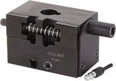 Kennametal - Right Hand Cut, KM40 Modular Connection, Square Shank Lathe Modular Clamping Unit - 2.244" Square Shank Length, 2-1/2" Square Shank Width, 4.425" OAL, Through Coolant, Series CL2S Square Shank - Exact Tooling