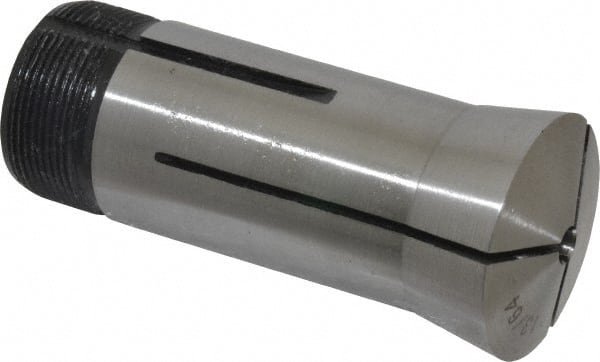 Interstate - 13/64 Inch 5C Round Collet - 3.28" Overall Length, 1.041-24 Internal Thread Size, Steel, 0.0005 Inch TIR - Exact Tooling