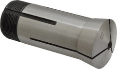 Interstate - 1/4 Inch 5C Round Collet - 3.28" Overall Length, 1.041-24 Internal Thread Size, Steel, 0.0005 Inch TIR - Exact Tooling