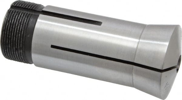 Interstate - 21/64 Inch 5C Round Collet - 3.28" Overall Length, 1.041-24 Internal Thread Size, Steel, 0.0005 Inch TIR - Exact Tooling