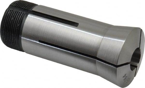 Interstate - 35/64 Inch 5C Round Collet - 3.28" Overall Length, 1.041-24 Internal Thread Size, Steel, 0.0005 Inch TIR - Exact Tooling