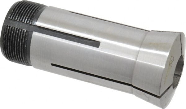 Interstate - 41/64 Inch 5C Round Collet - 3.28" Overall Length, 1.041-24 Internal Thread Size, Steel, 0.0005 Inch TIR - Exact Tooling