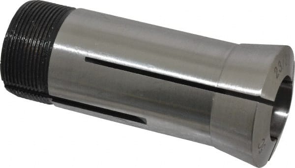 Interstate - 23/32 Inch 5C Round Collet - 3.28" Overall Length, 1.041-24 Internal Thread Size, Steel, 0.0005 Inch TIR - Exact Tooling