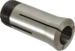 Interstate - 27/32 Inch 5C Round Collet - 3.28" Overall Length, 1.041-24 Internal Thread Size, Steel, 0.0005 Inch TIR - Exact Tooling