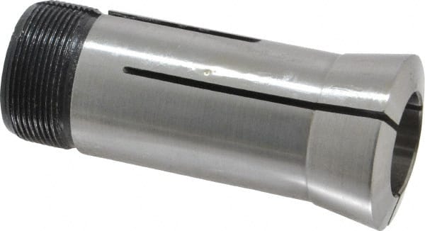 Interstate - 55/64 Inch 5C Round Collet - 3.28" Overall Length, 1.041-24 Internal Thread Size, Steel, 0.0005 Inch TIR - Exact Tooling