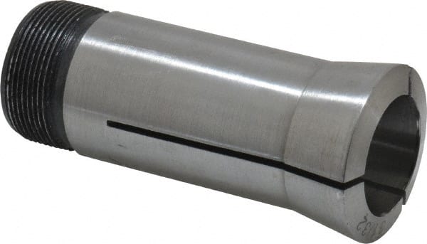 Interstate - 31/32 Inch 5C Round Collet - 3.28" Overall Length, 1.041-24 Internal Thread Size, Steel, 0.0005 Inch TIR - Exact Tooling