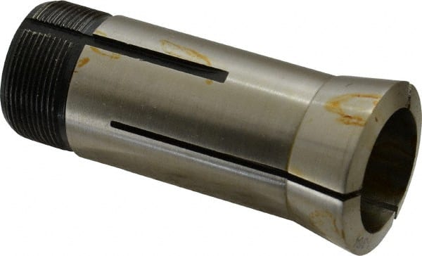 Interstate - 1-3/64 Inch 5C Round Collet - 3.28" Overall Length, 1.041-24 Internal Thread Size, Steel, 0.0005 Inch TIR - Exact Tooling