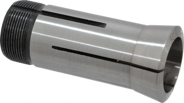 Interstate - 1-1/16 Inch 5C Round Collet - 3.28" Overall Length, 1.041-24 Internal Thread Size, Steel, 0.0005 Inch TIR - Exact Tooling