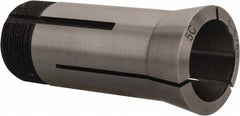 Interstate - 1-5/64 Inch 5C Round Collet - 3.28" Overall Length, 1.041-24 Internal Thread Size, Steel, 0.0005 Inch TIR - Exact Tooling