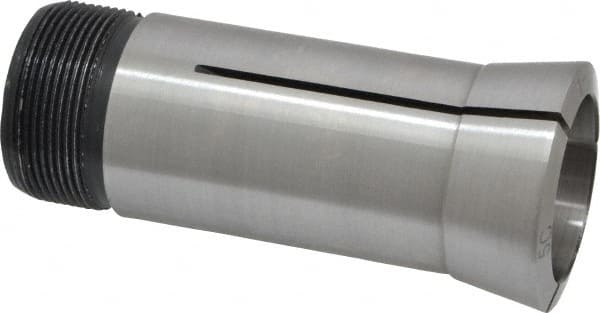 Interstate - 1-3/32 Inch 5C Round Collet - 3.28" Overall Length, 1.041-24 Internal Thread Size, Steel, 0.0005 Inch TIR - Exact Tooling