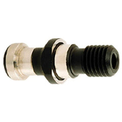Iscar - DIN69871-40 Taper, M16x2 Thread, 15° Angle Radius, Standard Retention Knob - 2-1/8" OAL, 3/4" Knob Diam, 1.0236" from Knob to Flange - Exact Tooling