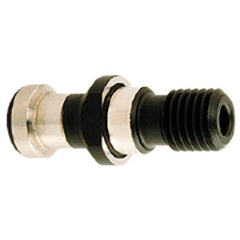 Iscar - BT40 Taper, M16x2 Thread, 15° Angle Radius, Standard Retention Knob - 2-1/8" OAL, 3/4" Knob Diam, 1.1417" from Knob to Flange, 0.2165" Coolant Hole, Through Coolant - Exact Tooling
