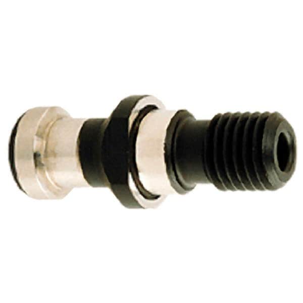 Iscar - BT40 Taper, M16x2 Thread, 15° Angle Radius, Standard Retention Knob - 2-1/8" OAL, 3/4" Knob Diam, 1.1417" from Knob to Flange, 0.2165" Coolant Hole, Through Coolant - Exact Tooling