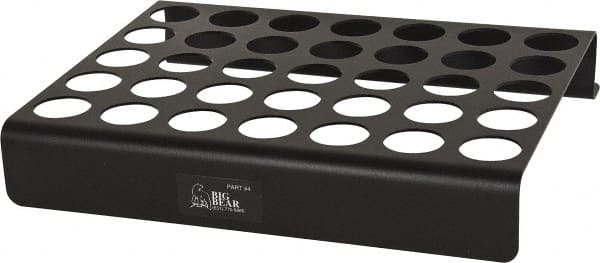 Big Bear Enterprises - 35 Hole NC/CNC Collet Storage Rack - Exact Tooling
