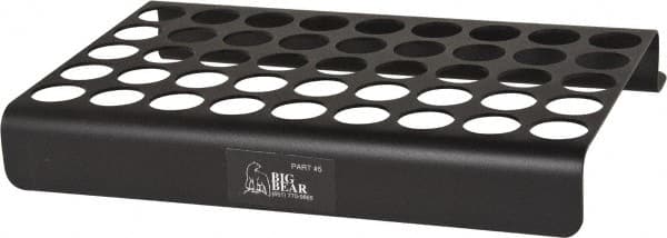Big Bear Enterprises - 45 Hole NC/CNC Collet Storage Rack - Exact Tooling