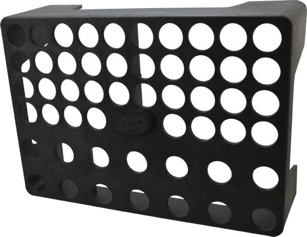 Made in USA - 52 Collet, R8 Plastic Collet Rack and Tray - 10 Inch Wide x 4 Inch High x 14 Inch Long - Exact Tooling