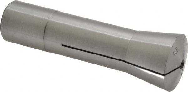 Interstate - 3/16 Inch Steel R8 Collet - 7/16-20 Drawbar Thread, 0.0007 Inch TIR - Exact Tooling