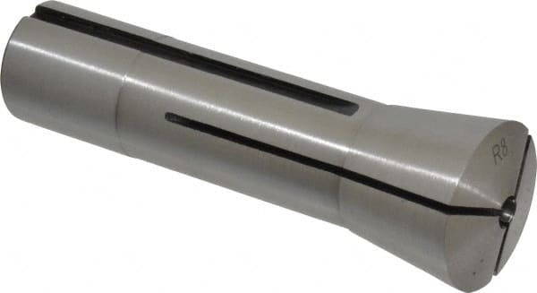 Interstate - 7/32 Inch Steel R8 Collet - 7/16-20 Drawbar Thread, 0.0007 Inch TIR - Exact Tooling