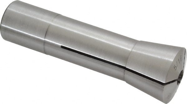 Interstate - 5/16 Inch Steel R8 Collet - 7/16-20 Drawbar Thread, 0.0007 Inch TIR - Exact Tooling