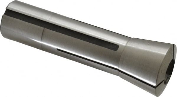 Interstate - 19/32 Inch Steel R8 Collet - 7/16-20 Drawbar Thread, 0.0007 Inch TIR - Exact Tooling