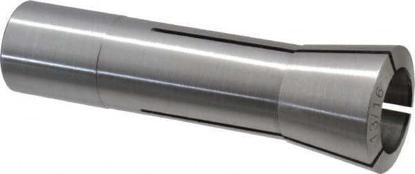 Interstate - 13/16 Inch Steel R8 Collet - 7/16-20 Drawbar Thread, 0.0007 Inch TIR - Exact Tooling