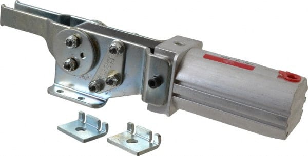 De-Sta-Co - 390 Lb Inner Hold Capacity, Horiz Mount, Air Power Hold-Down Toggle Clamp - 1/8 NPT Port, 145 Max psi, 90° Bar Opening, 39.62mm Height Under Bar - Exact Tooling
