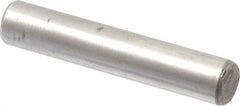 Value Collection - 3/16" Diam x 1" Pin Length Alloy Steel Oversized Dowel Pin - C 50-58 Hardness, 7,200 Lb Breaking Strength, 1 Beveled & 1 Rounded End - Exact Tooling