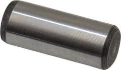 Value Collection - 1/4" Diam x 5/8" Pin Length Alloy Steel Oversized Dowel Pin - C 50-58 Hardness, 12,800 Lb Breaking Strength, 1 Beveled & 1 Rounded End - Exact Tooling