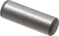 Value Collection - 1/4" Diam x 3/4" Pin Length Alloy Steel Oversized Dowel Pin - C 50-58 Hardness, 12,800 Lb Breaking Strength, 1 Beveled & 1 Rounded End - Exact Tooling