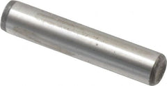 Value Collection - 1/4" Diam x 1-1/4" Pin Length Alloy Steel Oversized Dowel Pin - C 50-58 Hardness, 12,800 Lb Breaking Strength, 1 Beveled & 1 Rounded End - Exact Tooling