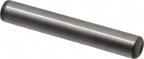 Value Collection - 5/16" Diam x 2" Pin Length Alloy Steel Oversized Dowel Pin - C 50-58 Hardness, 20,000 Lb Breaking Strength, 1 Beveled & 1 Rounded End - Exact Tooling